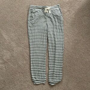 NWT J. Crew Dreamy Pajama Jogger Pants Gray Stripes XXS